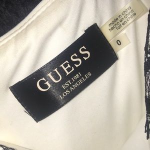 cream color dress with black lace!